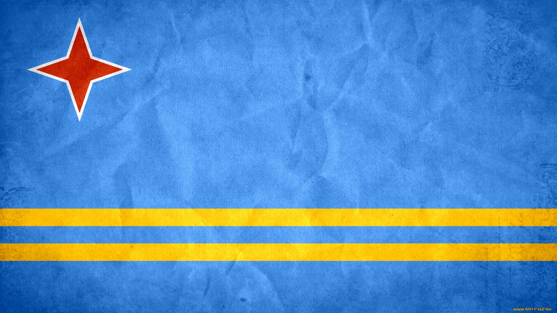 Флаг страны Аруба